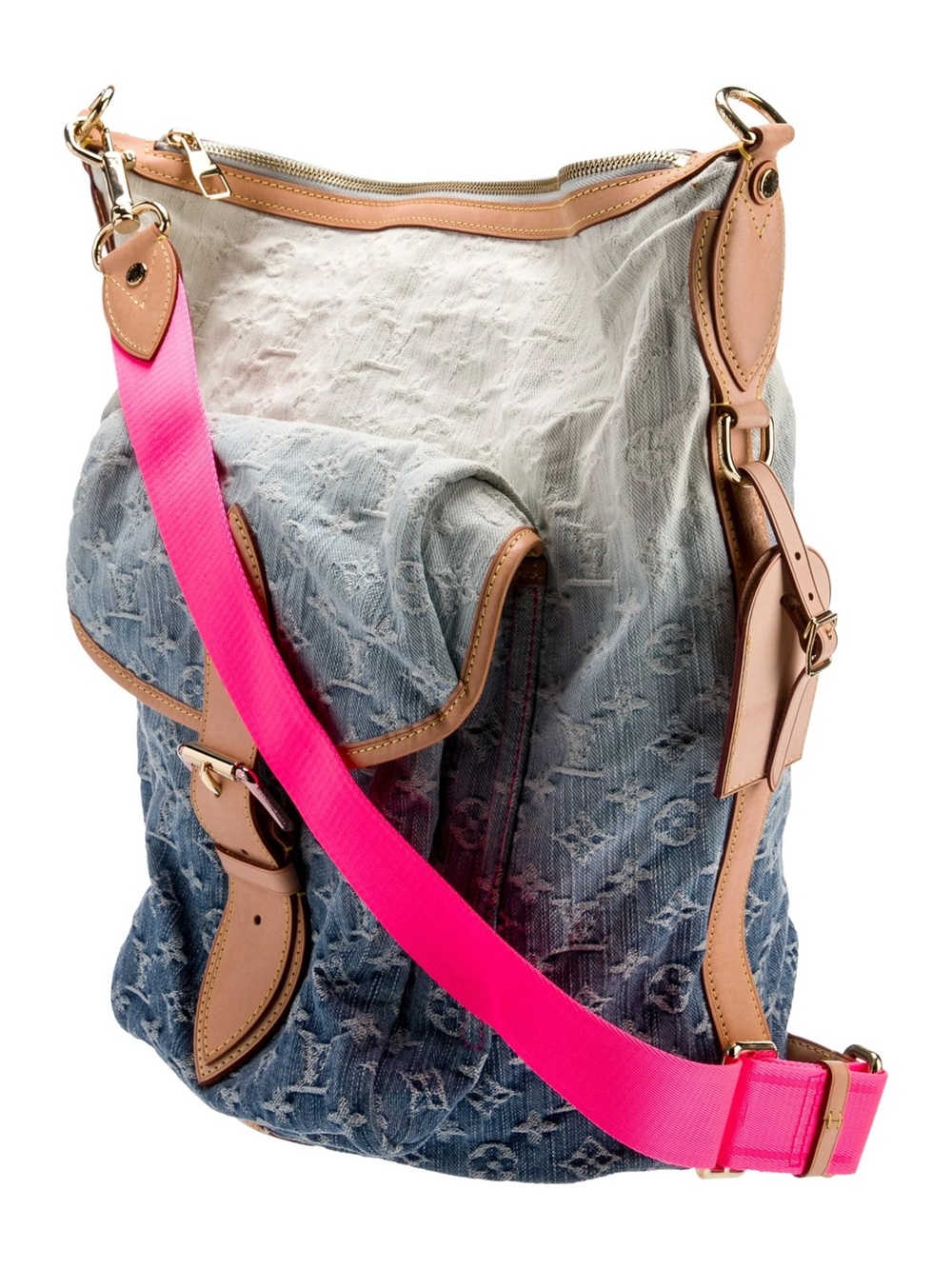 Louis Vuitton Monogram Denim Sunburst PM Blue Ombre Pink Limiter Edition - Picture 2 of 16